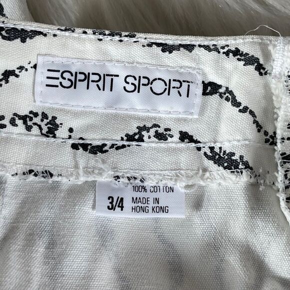 Esprit Sport VTG High Waist Size Button Pants Sz 3/4 - Picture 3 of 6